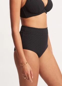 Willow High Waisted Pant - Black -Outlet Seafolly Store 40558 924 Black 4