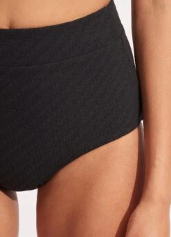 Willow High Waisted Pant - Black -Outlet Seafolly Store 40558 924 Black 6