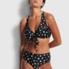 Soft Spot Wide Side Retro - Black 2 Soft Spot Wide Side Retro - Black -Outlet Seafolly Store 40586 896 Black 1
