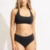 Seafolly Collective Wide Side Retro - Black -Outlet Seafolly Store 40586 942 Black 3