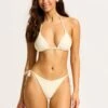 Chiara Tie Side Rio Bikini Bottom - Ecru 2 Chiara Tie Side Rio Bikini Bottom - Ecru -Outlet Seafolly Store 40651 093 Ecru 9