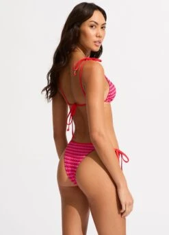 Mesh Effect Tie Side Rio Bikini Bottom - Chilli Red -Outlet Seafolly Store 40651 102 Chilli 20Red 6