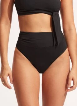Seafolly Collective High Cut Rio - Black 9 Seafolly Collective High Cut Rio - Black -Outlet Seafolly Store 40665 942 Black 4