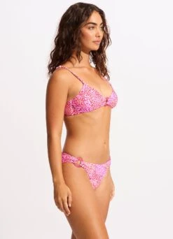 Sea Skin Trim Side Hipster Bikini Bottom - Fuchsia Rose 9 Sea Skin Trim Side Hipster Bikini Bottom - Fuchsia Rose -Outlet Seafolly Store 40667 064 FuchsiaRos 5