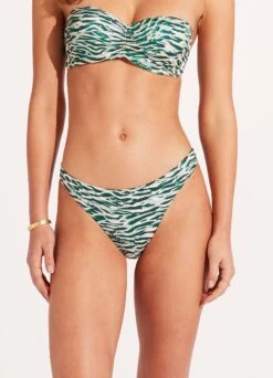 Wild At Heart High Cut Rio - Evergreen 9 Wild At Heart High Cut Rio - Evergreen -Outlet Seafolly Store 40682 988 Evergreen 3