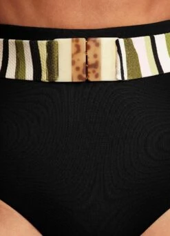 Sun Stripe High Waisted Pant With Belt - Avocado -Outlet Seafolly Store 40686 947 Avocado 6