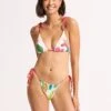 Tropica Drawstring Tie Side Rio Bikini Bottom - Ecru 1 Tropica Drawstring Tie Side Rio Bikini Bottom - Ecru -Outlet Seafolly Store 40687 067 Ecru 1
