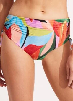 Tropfest Drawstring Hipster - Aquamarine -Outlet Seafolly Store 40694 978 Aquamarine 3