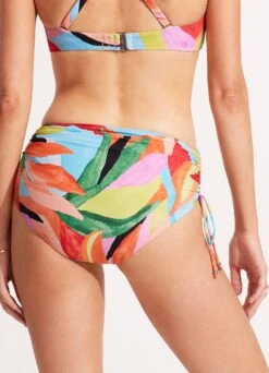 Tropfest Drawstring Hipster - Aquamarine -Outlet Seafolly Store 40694 978 Aquamarine 6