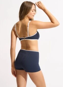 Beach Bound Boyleg Bikini Bottom - True Navy -Outlet Seafolly Store 40724 072 True 20Navy 6