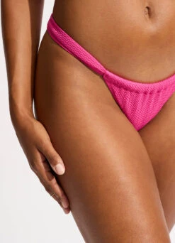 Sea Dive Drawstring Rio Bikini Bottom - Fuchsia Rose -Outlet Seafolly Store 40728 861 FuchsiaRos 7