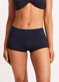 Seafolly Collective Roll Top Boyleg - True Navy 10 Seafolly Collective Roll Top Boyleg - True Navy -Outlet Seafolly Store 44399 942 True 20Navy 3