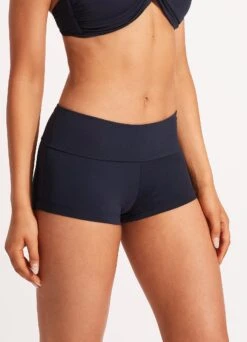 Seafolly Collective Roll Top Boyleg - True Navy 11 Seafolly Collective Roll Top Boyleg - True Navy -Outlet Seafolly Store 44399 942 True 20Navy 4