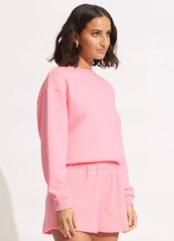 Originals Crew Sweat - Pink 14 Originals Crew Sweat - Pink -Outlet Seafolly Store 54569 TO Pink 5