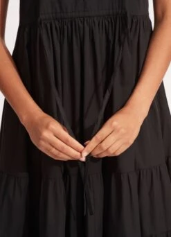 Cotton Poplin Maxi Dress - Black 11 Cotton Poplin Maxi Dress - Black -Outlet Seafolly Store 54608 DR Black 5