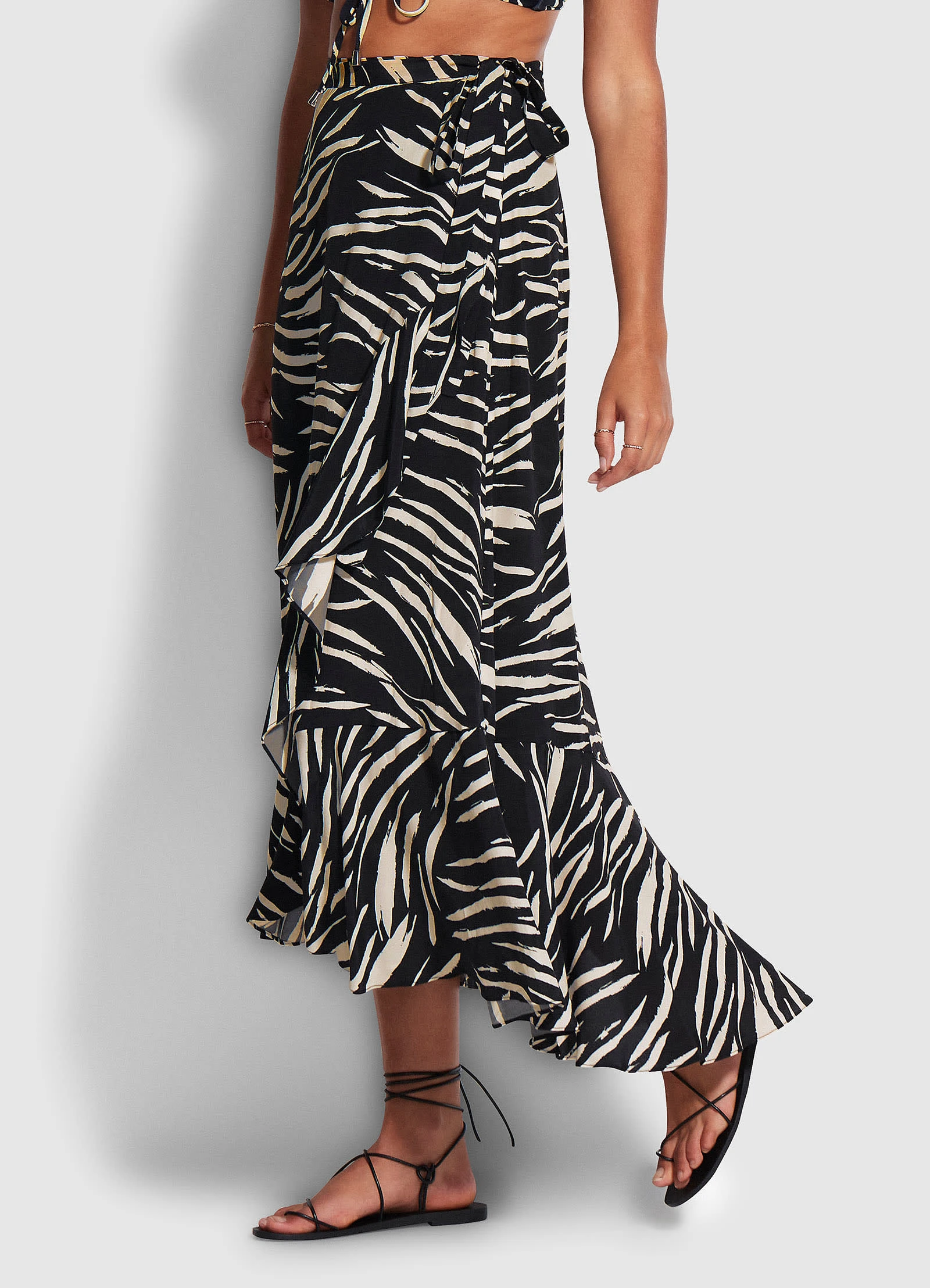 Skin Deep Wrap Skirt - Black 4 Skin Deep Wrap Skirt - Black - Image 2