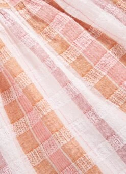 Textured Gingham Tiered Dress - Lilac -Outlet Seafolly Store 54679 DR Lilac 10