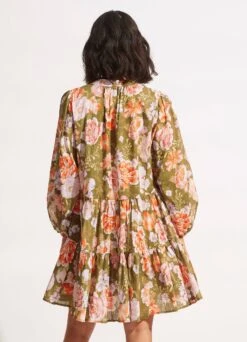 Paradise Garden Tiered Dress - Avocado 11 Paradise Garden Tiered Dress - Avocado -Outlet Seafolly Store 54731 DR Avocado 4