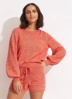 Maple Knit Short - Chintz Pink