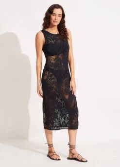 Islands Cover Up - Black 10 Islands Cover Up - Black -Outlet Seafolly Store 54749 CU Black 3