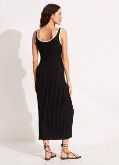 Coral Knit Dress - Black 10 Coral Knit Dress - Black -Outlet Seafolly Store 54763 KN Black 4