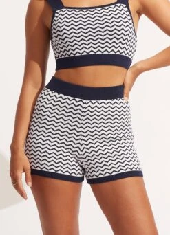 Sienna Knit Short - White 10 Sienna Knit Short - White -Outlet Seafolly Store 54776 KN White 3