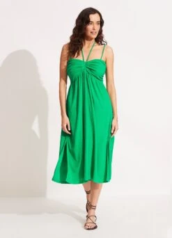 Terry Midi Dress - Green -Outlet Seafolly Store 54791 DR Green 3