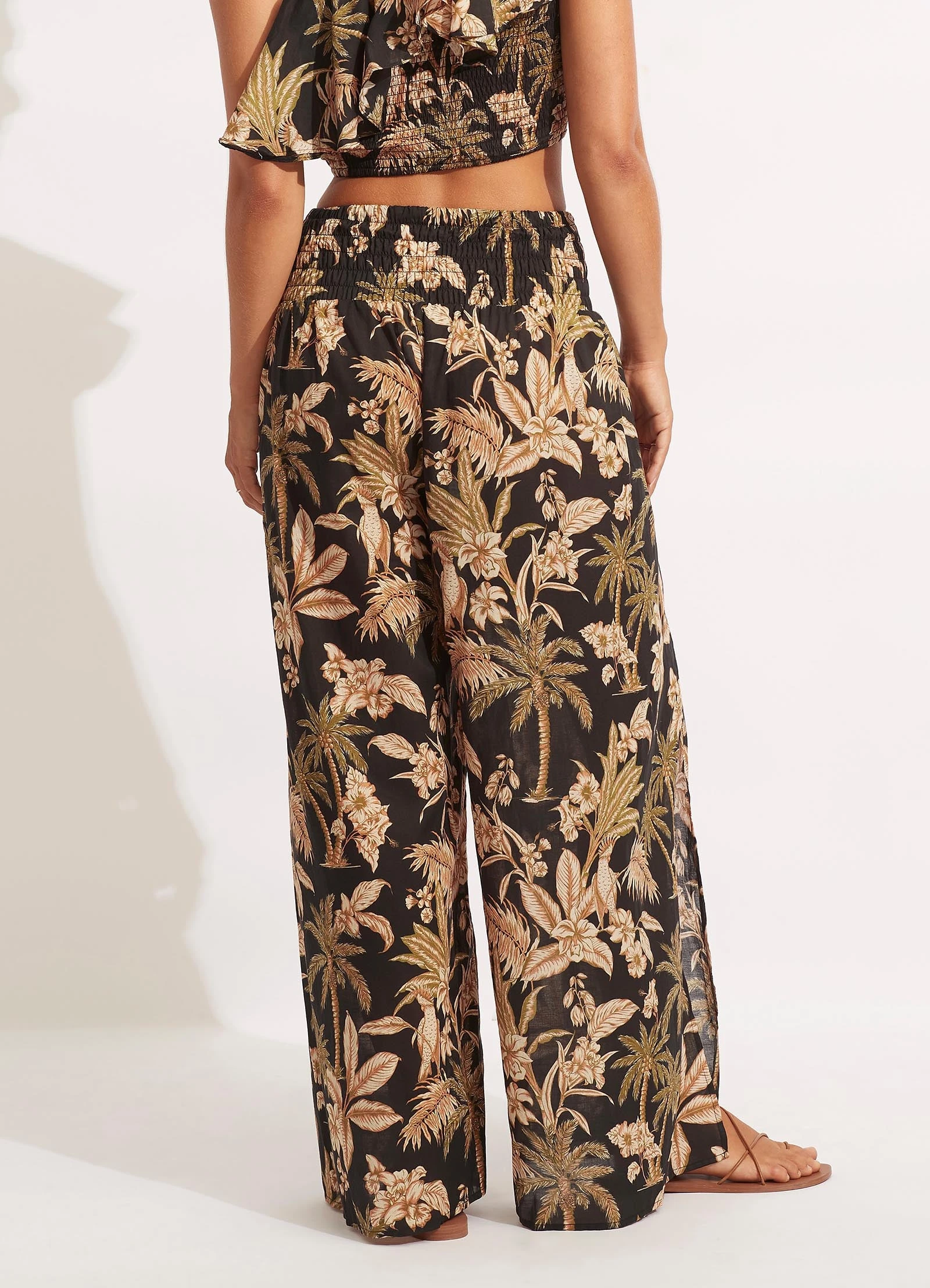 Castaway Shirring Pant - Black 6 Castaway Shirring Pant - Black - Image 4