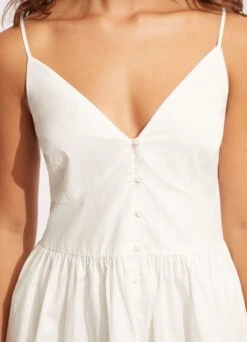 Poplin Beach Dress - White -Outlet Seafolly Store 54818 DR White 5