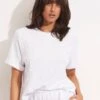 Capri Terry Tee - White -Outlet Seafolly Store 54838 TO White 1