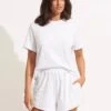 Capri Terry Short - White -Outlet Seafolly Store 54839 SH White 1