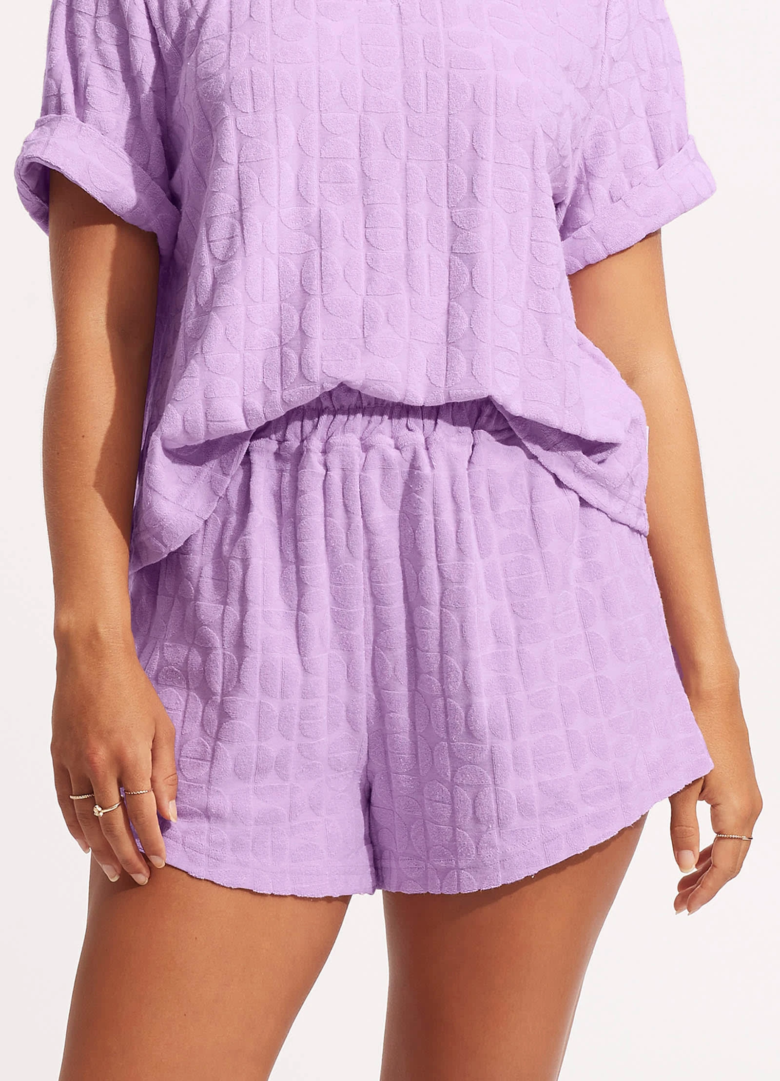 Capri Terry Short - Wild Rose 4 Capri Terry Short - Wild Rose - Image 2