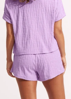 Capri Terry Short - Wild Rose 10 Capri Terry Short - Wild Rose -Outlet Seafolly Store 54839 SH WildRose 4
