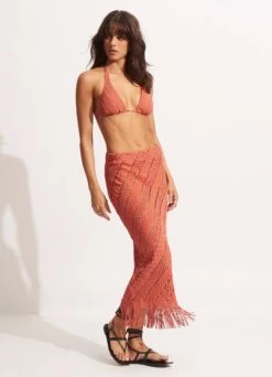 Marrakesh Skirt - Cinnamon -Outlet Seafolly Store 54847 SK Cinnamon 5