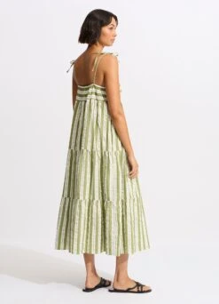 Cabana Tier Maxi - Olive Green -Outlet Seafolly Store 54860 DR OliveGreen 5