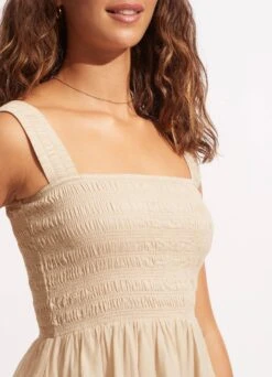 Faithful Mini Dress - Natural -Outlet Seafolly Store 54866 DR Natural 5