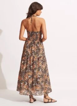 Take Flight Tiered Dress - Mandarin -Outlet Seafolly Store 54867 DR Mandarin 5