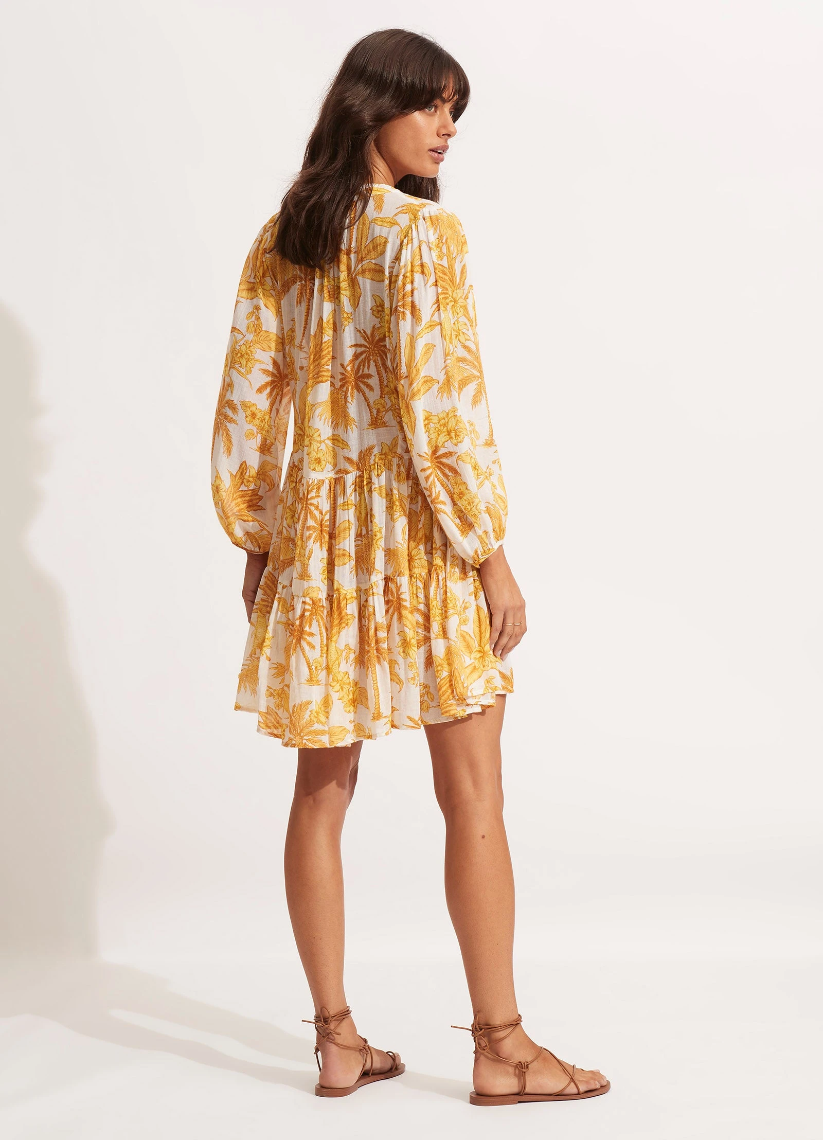 Castaway Tier Dress - Tuscan Sun 6 Castaway Tier Dress - Tuscan Sun - Image 4