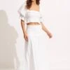 Caspian Strapless Dress/Skirt - White -Outlet Seafolly Store 54880 DR White 3