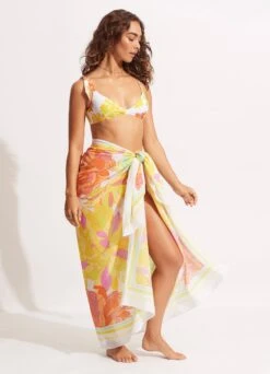 Palm Spring Pareo - Lime Light -Outlet Seafolly Store 54899 SG Limelight 4