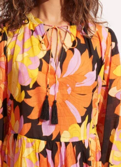 Palm Springs Tier Dress - Black -Outlet Seafolly Store 54913 DR Black 6