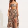 Take Flight Wrap Skirt - Mandarin -Outlet Seafolly Store 54931 SK Mandarin 3