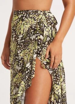 Take Flight Wrap Skirt - Wild Lime -Outlet Seafolly Store 54931 SK Wild 20Lime 7