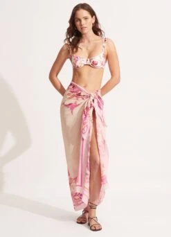 Silk Road Sarong - Parfait Pink