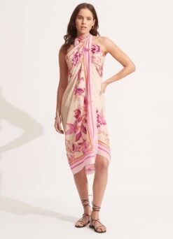 Silk Road Sarong - Parfait Pink -Outlet Seafolly Store 54933 SG ParfaitPnk 7