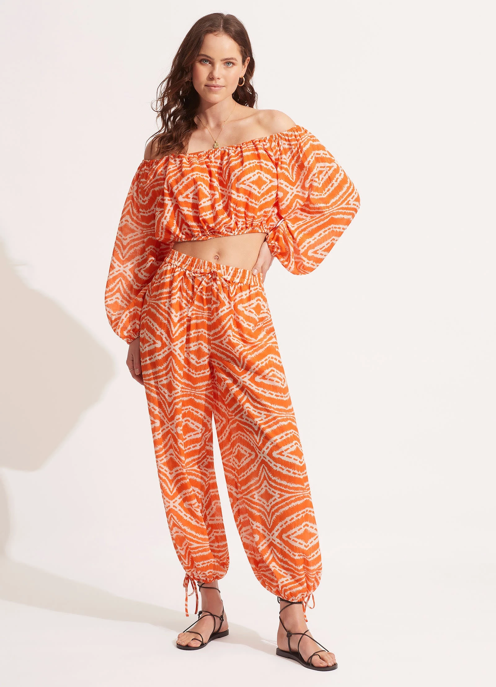 Zanzibar Crop Top - Mandarin 5 Zanzibar Crop Top - Mandarin - Image 3