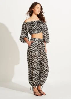 Zanzibar Harem Pant - Black 9 Zanzibar Harem Pant - Black -Outlet Seafolly Store 54954 PA Black 5