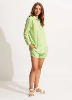Mod Squad Cover Up - Lime Burst -Outlet Seafolly Store 54962 CU Lime 20Burst 5