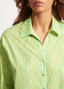 Mod Squad Cover Up - Lime Burst -Outlet Seafolly Store 54962 CU Lime 20Burst 7