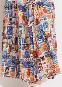 On Vacation Skirt - Azure -Outlet Seafolly Store 54991 SK Azure 7